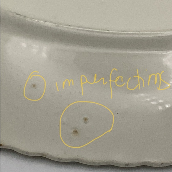 Southern Potteries Blue Ridge Hand Painted 12” Round Platter - Picture 10 of 14